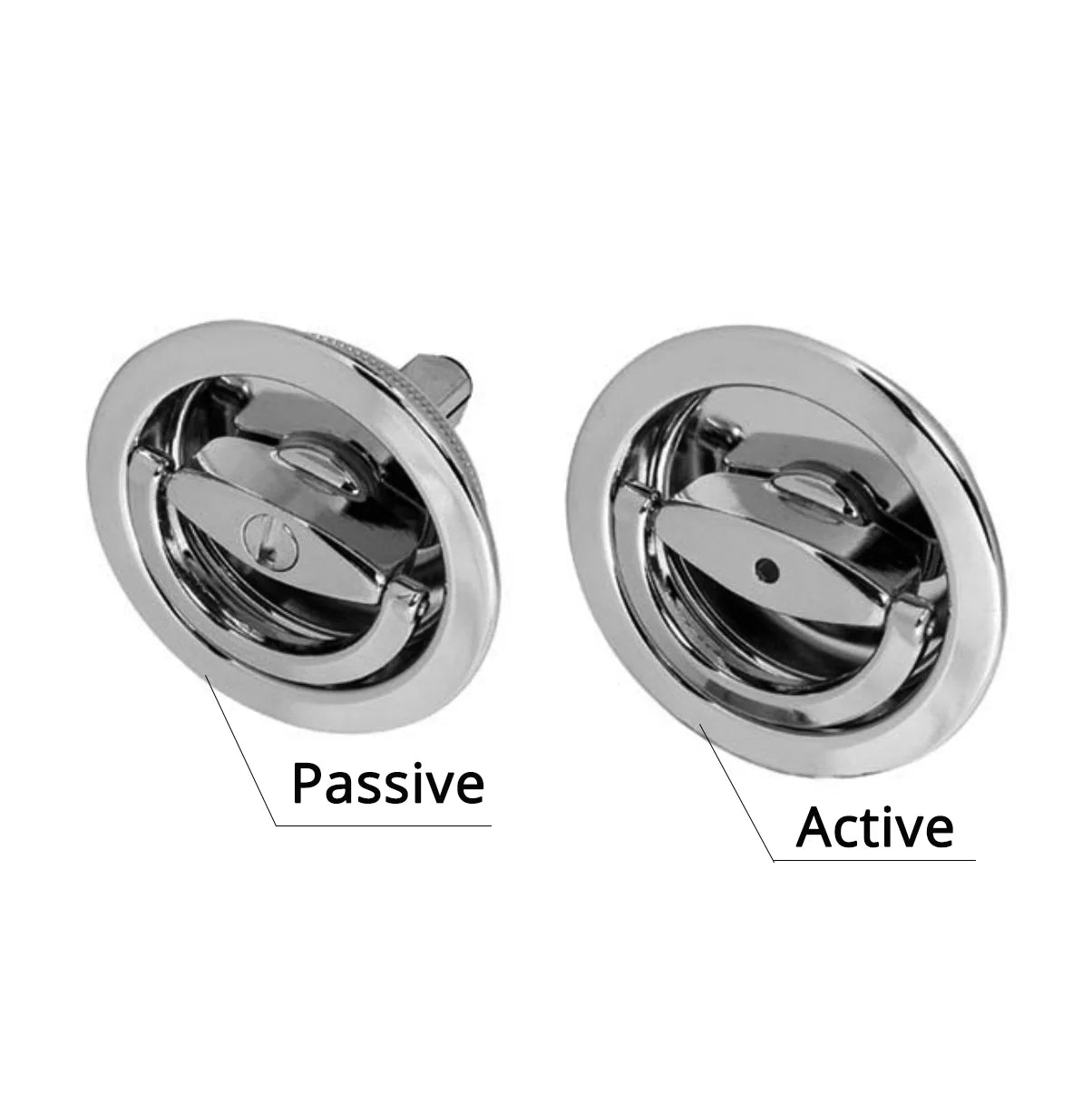 AGB Duetto handle kit, diameter 48 mm 1 7/8" Made in Italy.