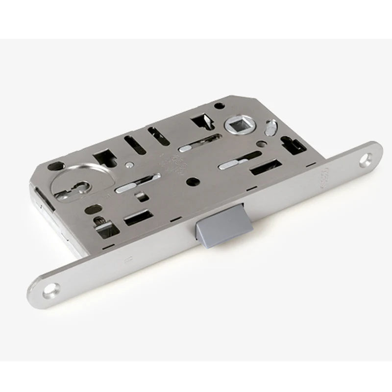 AGB Mediana Evolution Bathroom Lock for Internal Door. MATT CHROME