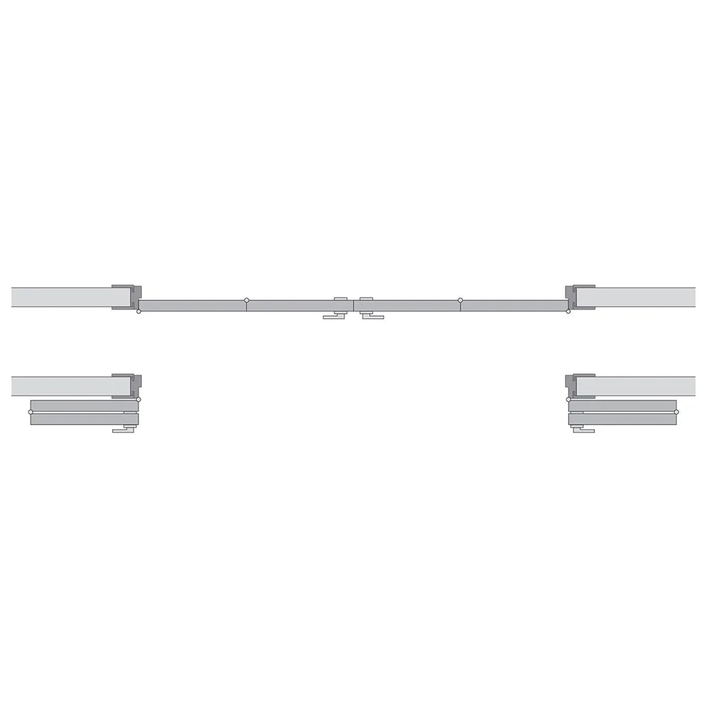 Compack 180 Folding Door Hardware Set