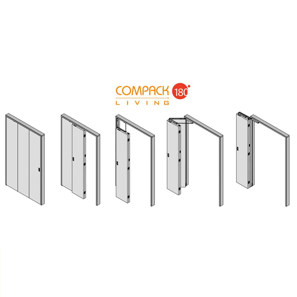 Compack 180 Tri-Fold Door Hardware Set
