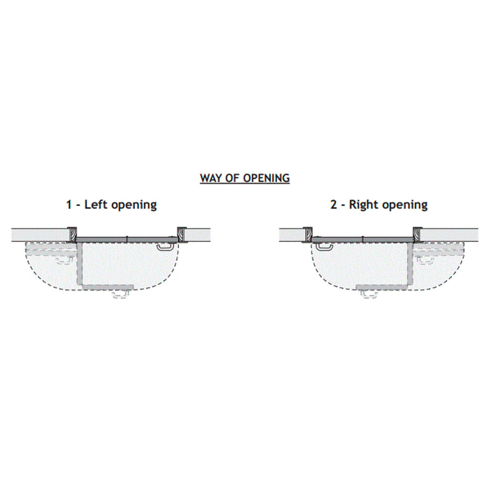 Compack 180 Folding Door Hardware Set