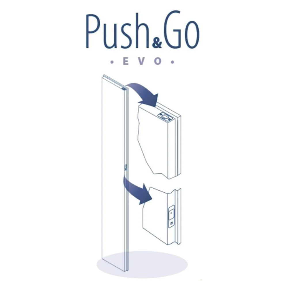 Push&Go Evo - Magnetic Unlocking System for double doors. Made in Italy