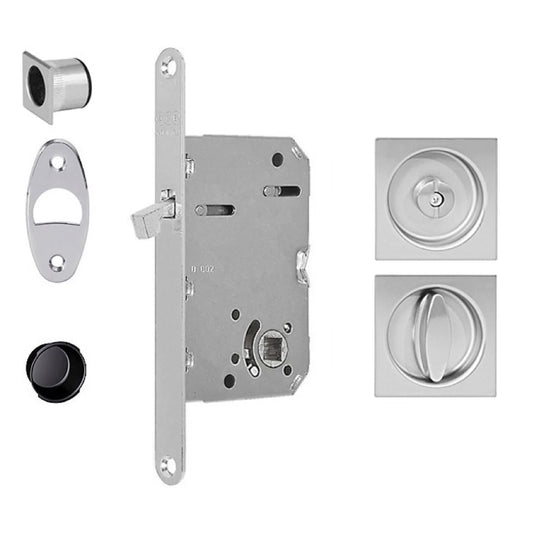 AGB Scivola Tre Square Lock For Pocket Doors. Made in Italy.