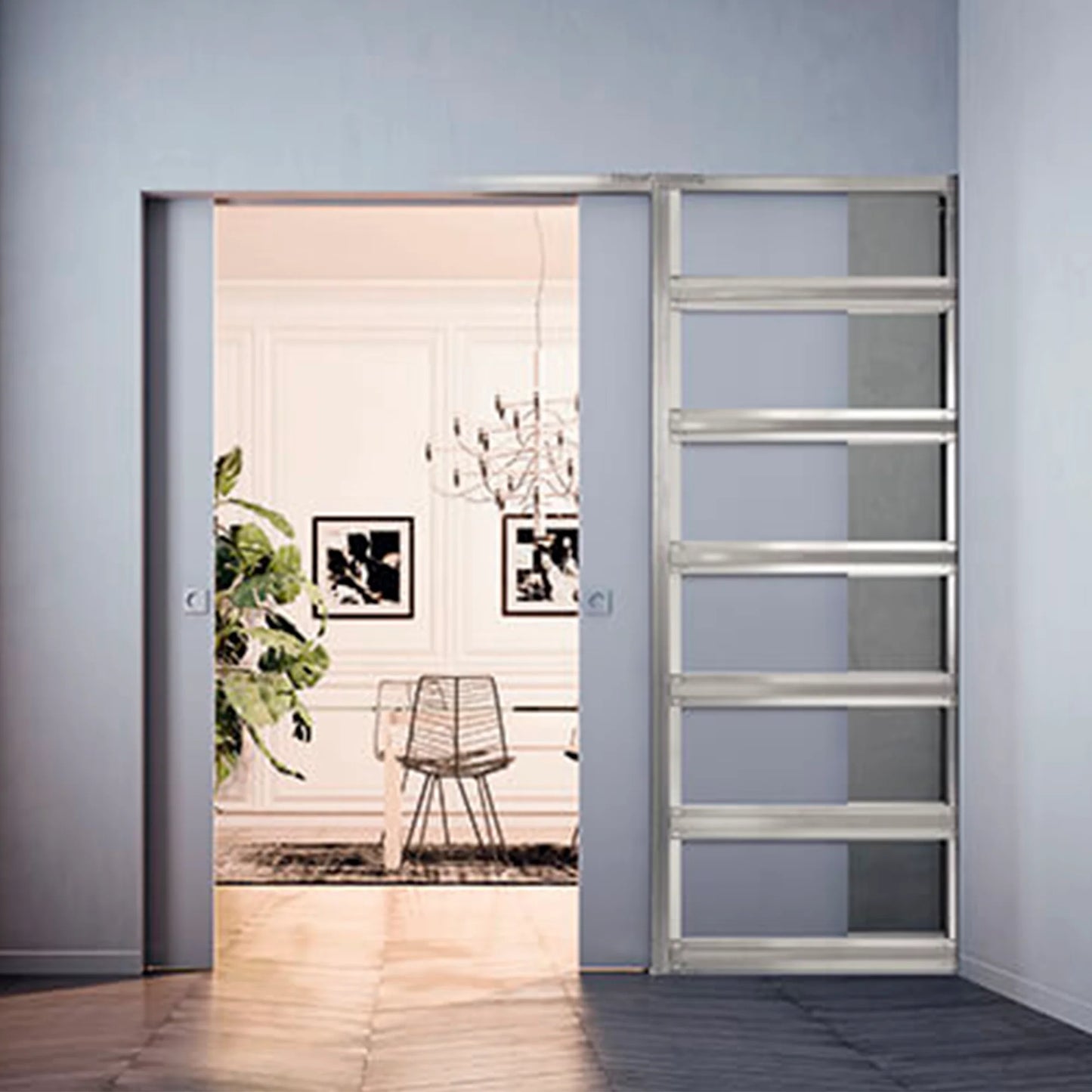 Eclisse - Steel Single Pocket Door Frame System