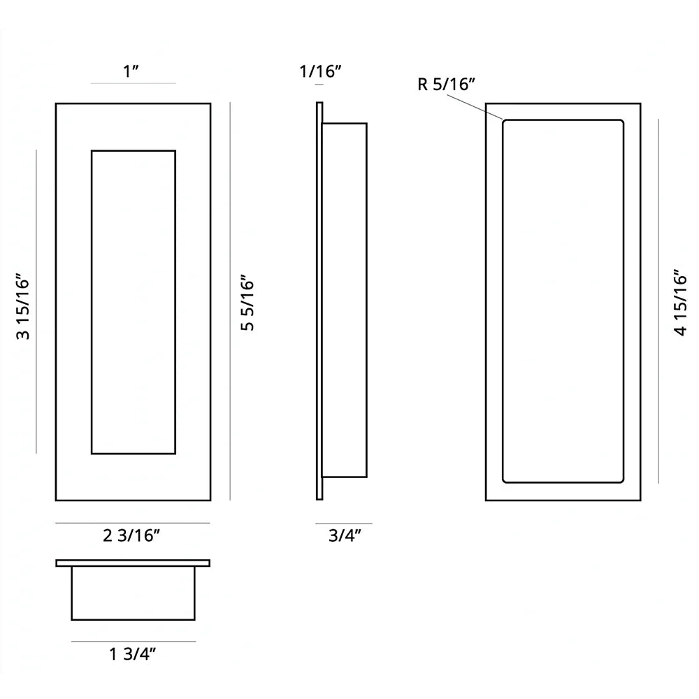 Flush Handles for Sliding Doors