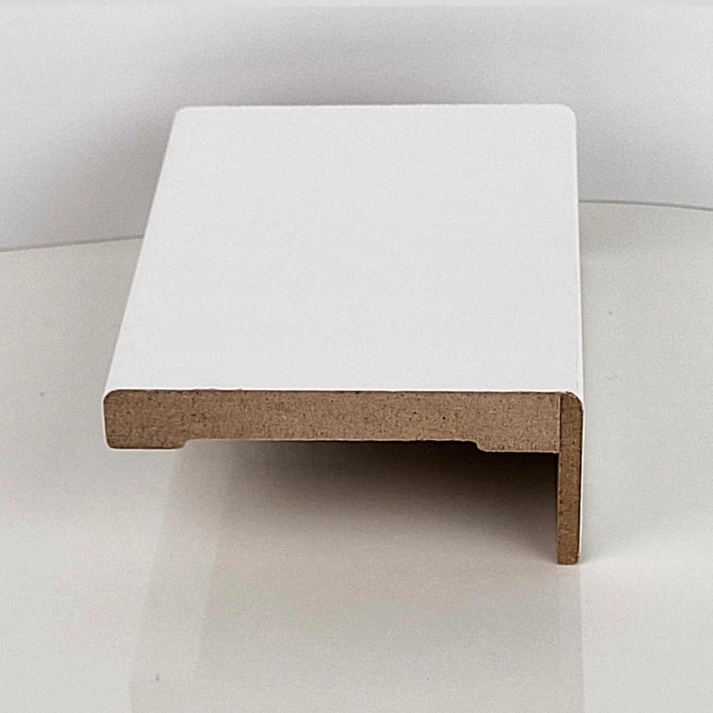 White Laminated Jamb/Casing for Compack 180/90 Hardware Set. Made in Italy.