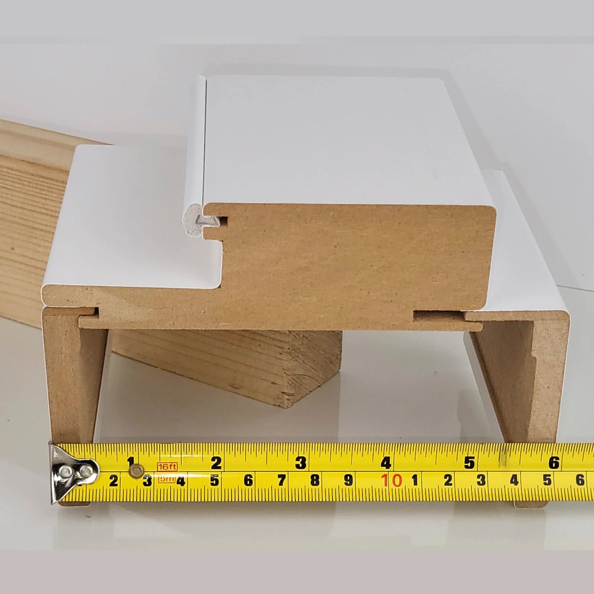 White Laminated Jamb/Casing for Compack 180/90 Hardware Set. Made in I ...