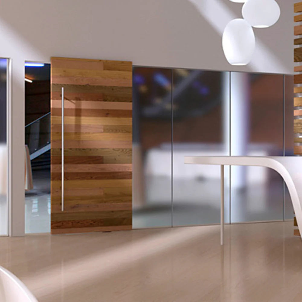 Magic 2 - Wall Mount Concealed Sliding System for Wood Doors. Made in Italy.