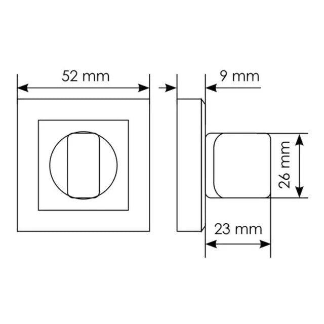 NQ Dark - Privacy Latch for Magnetic Lock