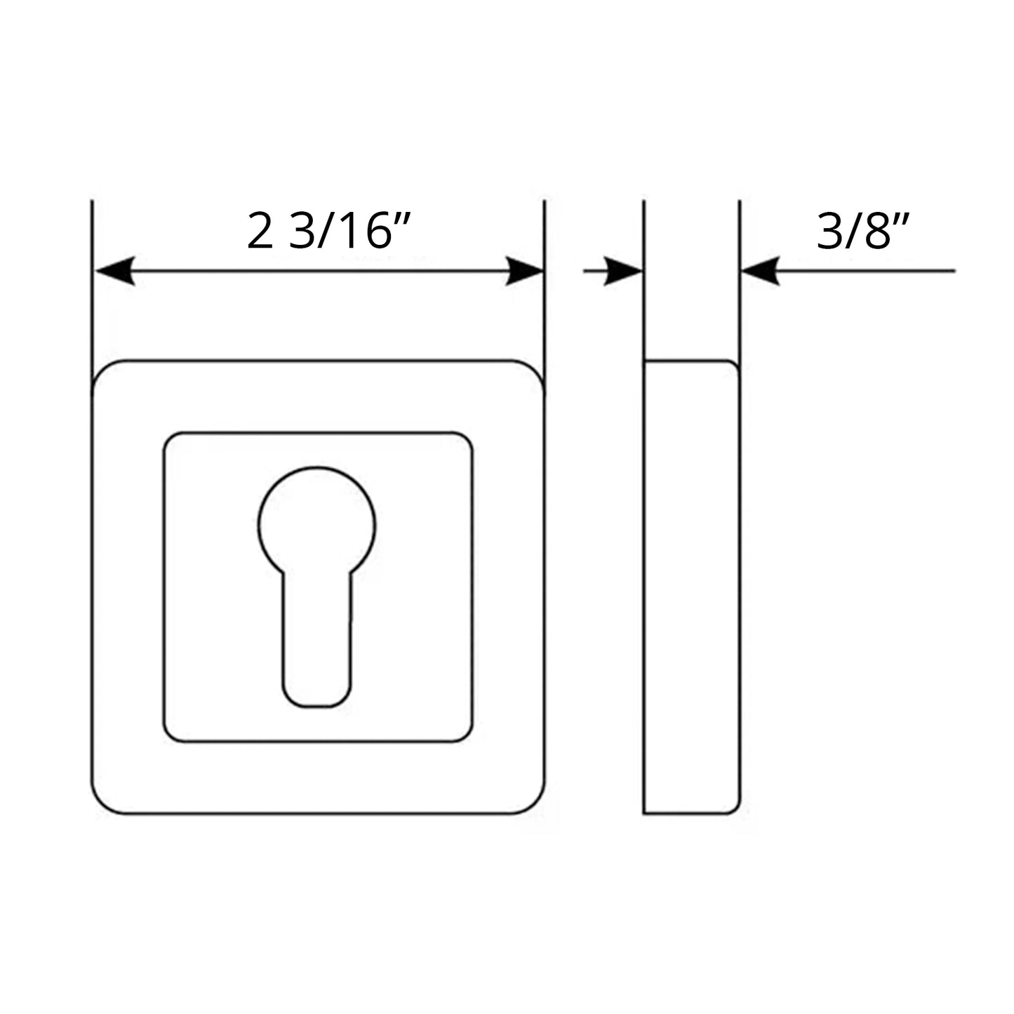 NQ Light - Key Echelon for Cylinder Lock (Set of 2)