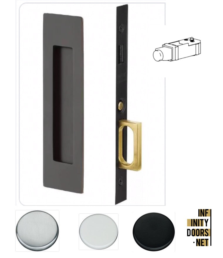 Rectangular Privacy Flush Pull Set – Italiandoorhardware