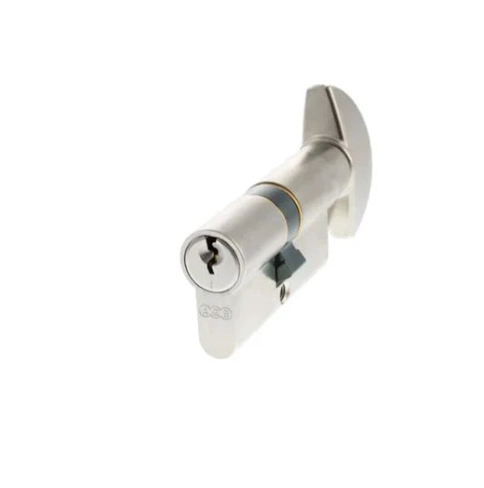 AGB Euro Profile 5 Pin Cylinder Key to Turn 30-30mm (60mm). C620XX2525