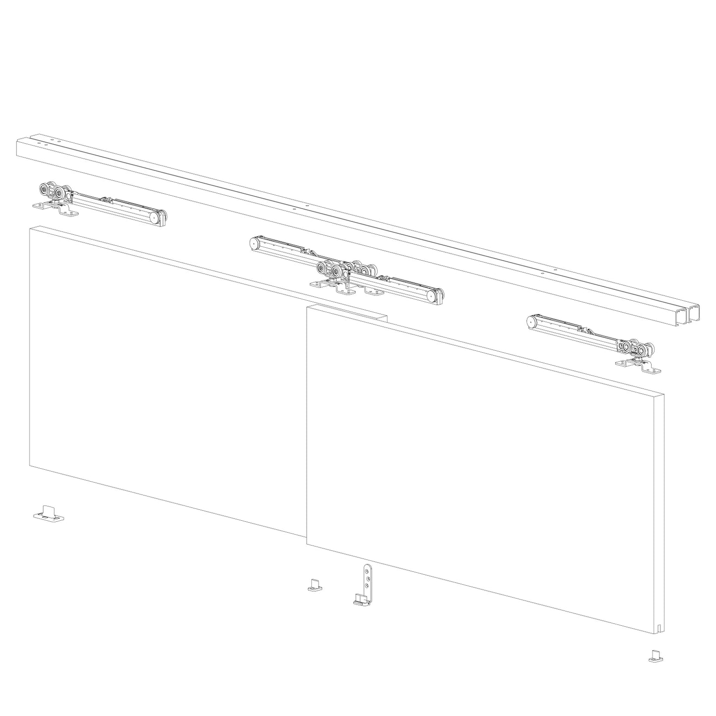 Drag Fluid - Mechanisms for Wooden Drag Doors. Made in Italy