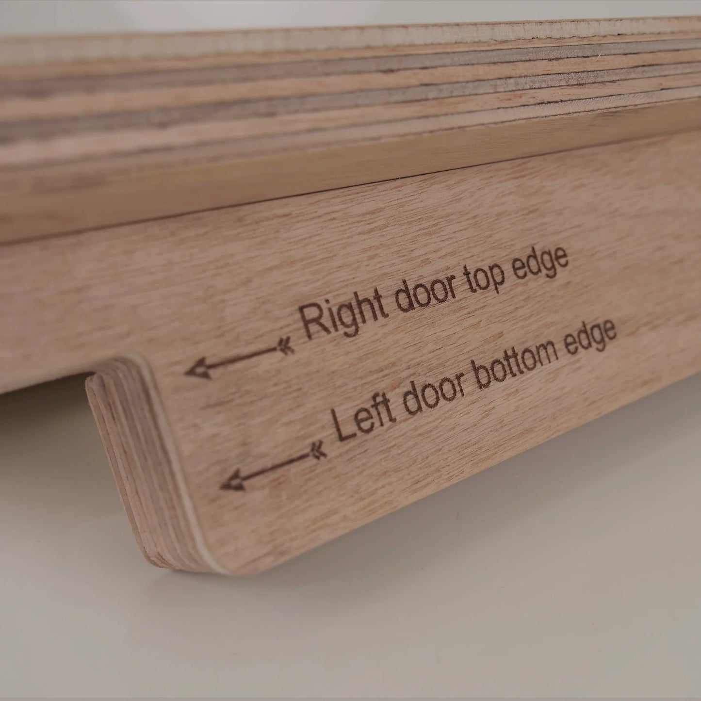 Template for the inset of the Compack Folding Door Hardware Set