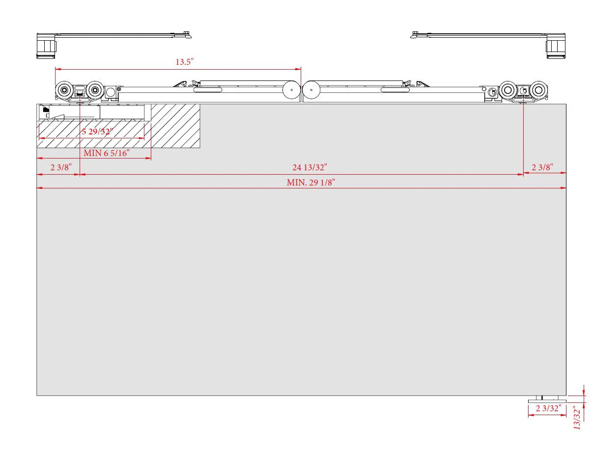 Evolution Fluid - The Invisible Bracket Sliding System. Made in Italy