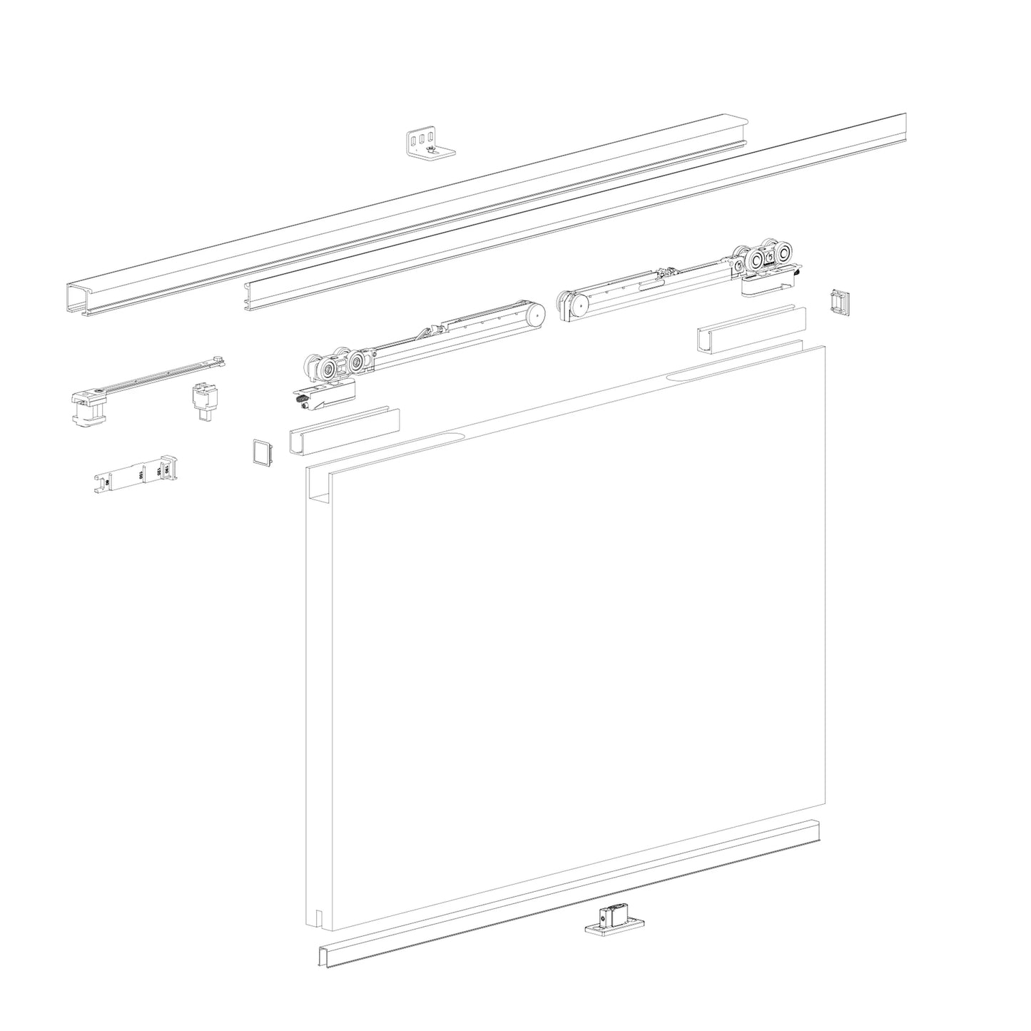 Evolution Fluid - The Invisible Bracket Sliding System. Made in Italy